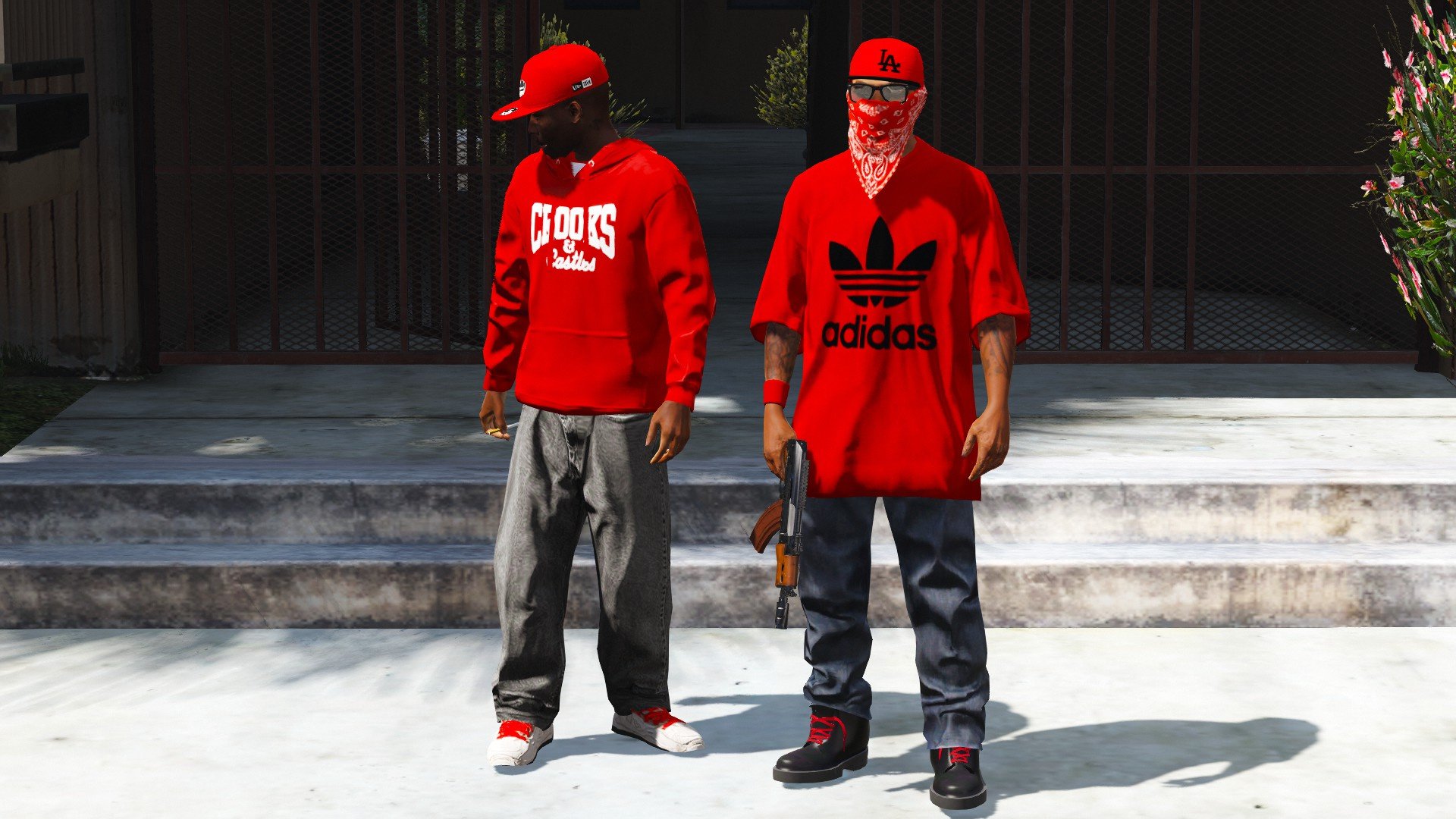Crips And Bloods Gang Colors