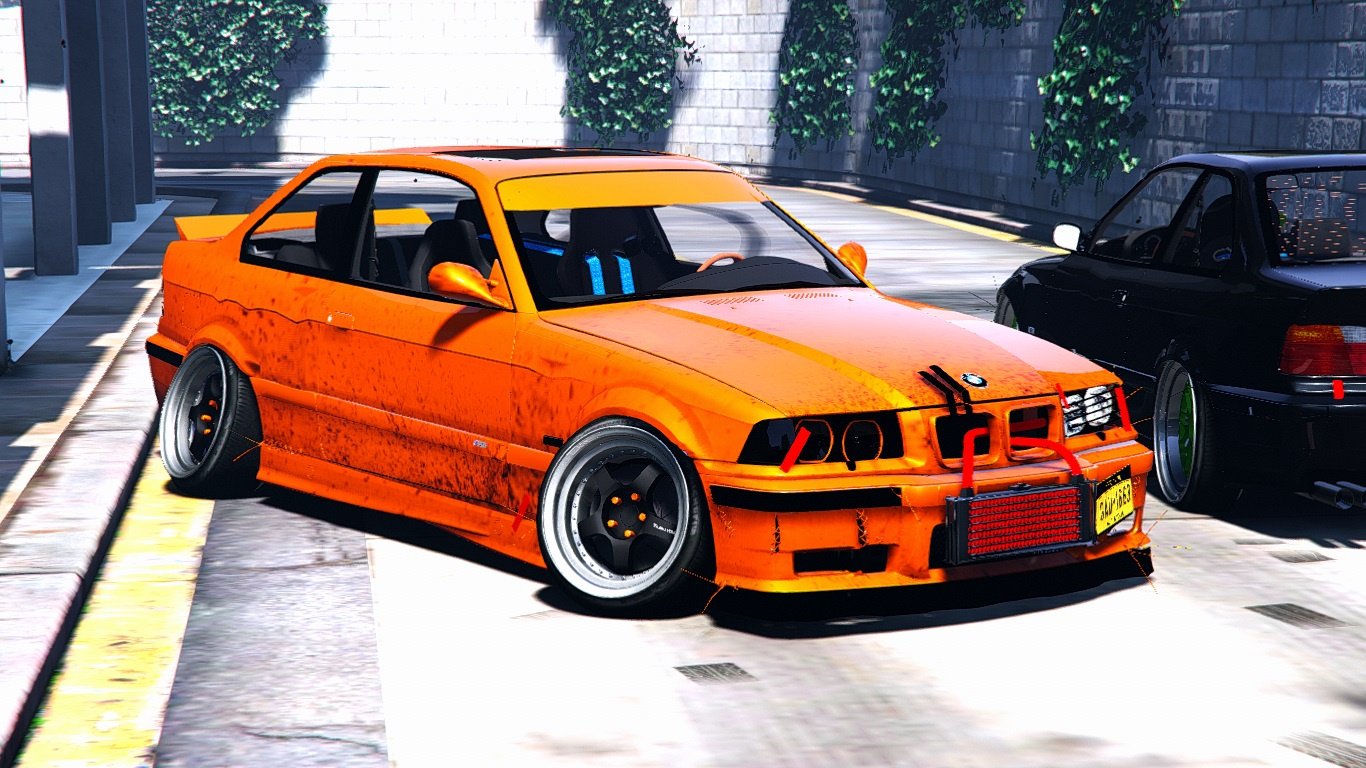 Bmw e34 gta 5 add on фото 92