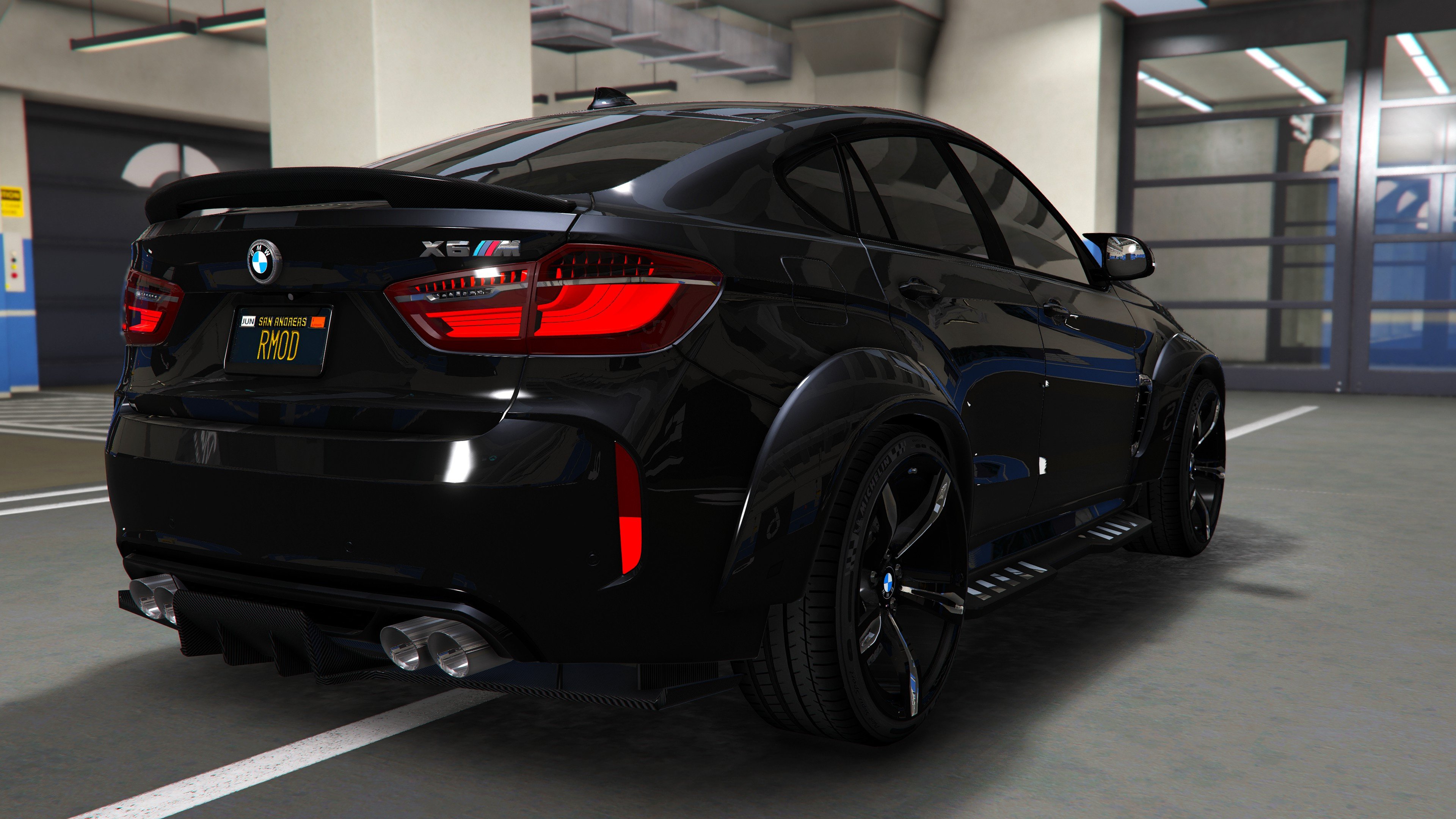 BMW x6 m черная