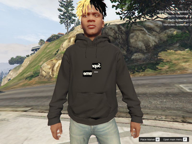 Supreme Comme des Garcons SHIRT Split Box Logo Hooded Sweatshirt GTA5 Mods