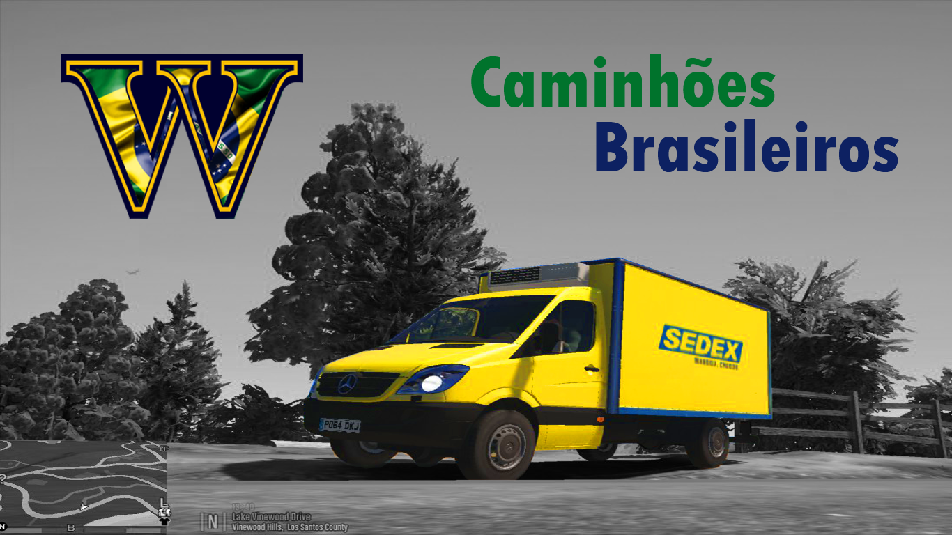 Caminhões brasileiros Mercedes Sprinter - Brazilian Delivery Truck (Sedex,  Pepsi, Carreto, Carrefour, Habibs, Casas Bahia, Marabraz, pão de açúcar) -  GTA5-Mods.com