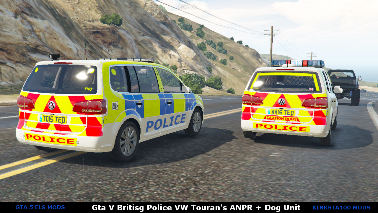 British Police VW Touran ANPR + Dog Unit ELS - GTA5-Mods.com