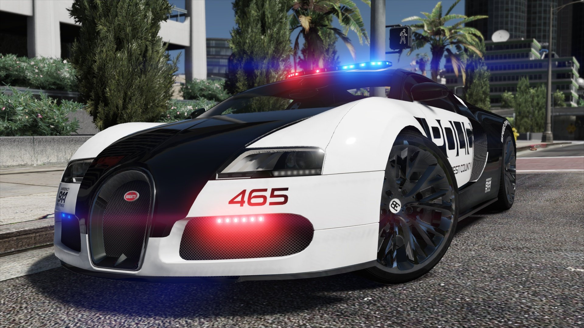 Bugatti Veyron Hot Pursuit Police Add On Replace Template