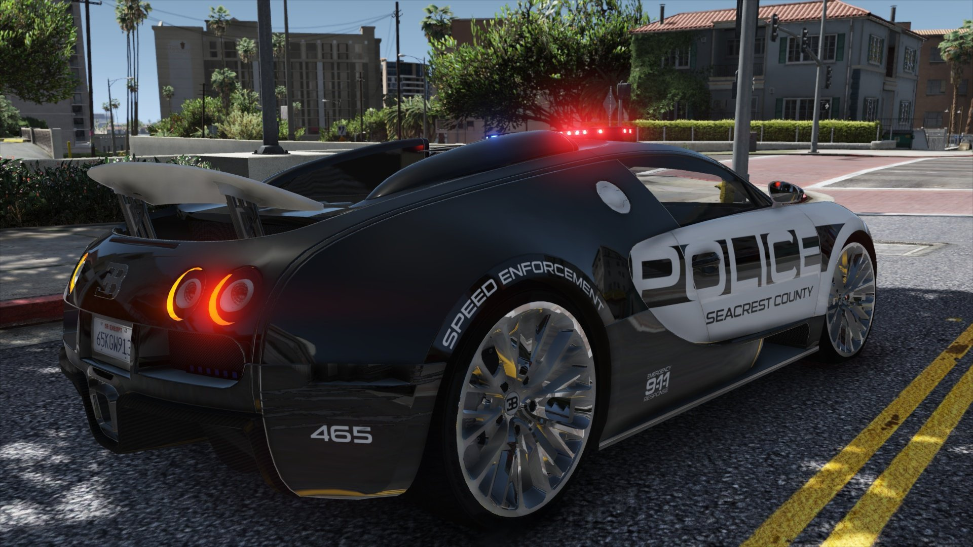 Bugatti Veyron Hot Pursuit Police Add On Replace Template