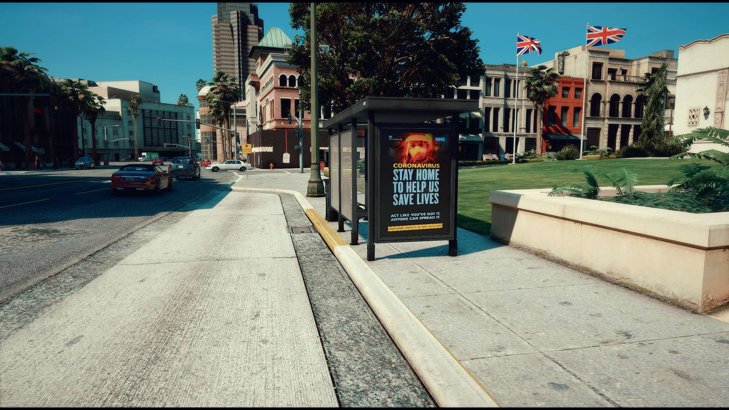 Bus-Stop Ad - Covid-19 - GTA5-Mods.com