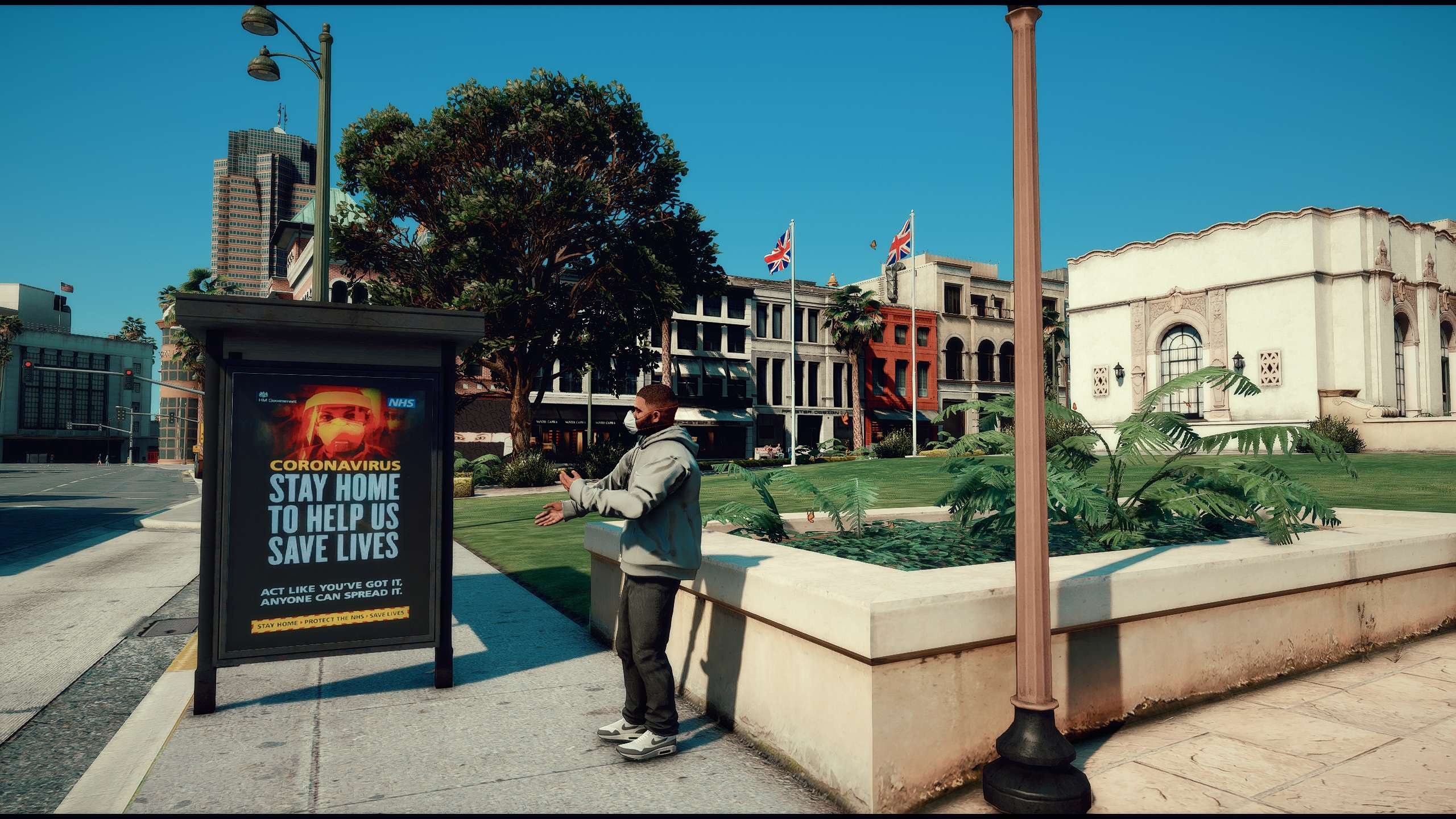 Bus-Stop Ad - Covid-19 - GTA5-Mods.com