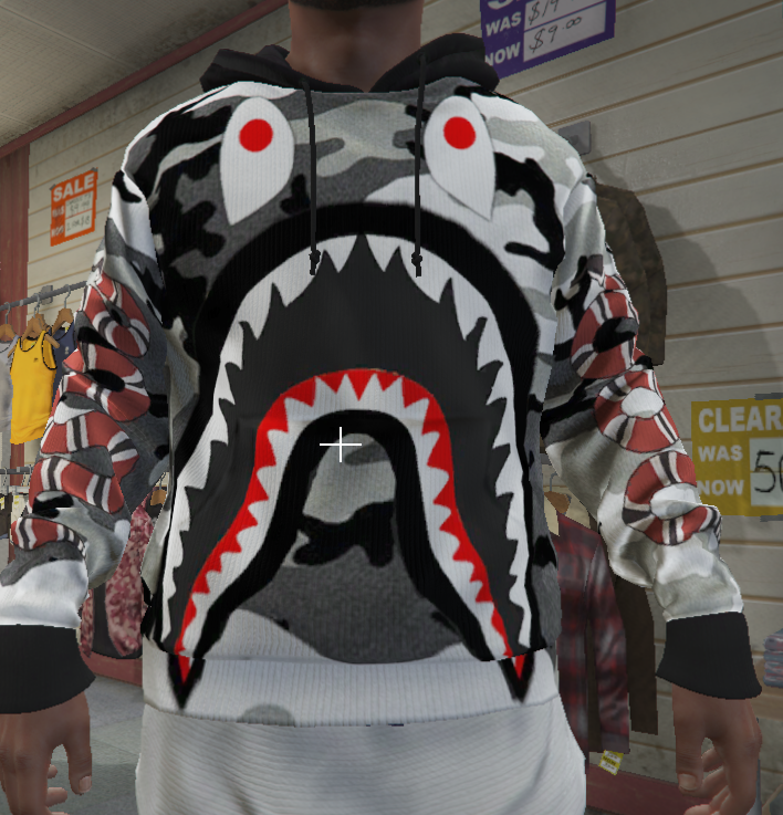 gucci shark hoodie