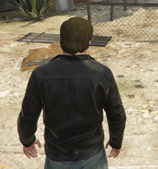 Classic Black Leather Jacket for Michael - GTA5-Mods.com