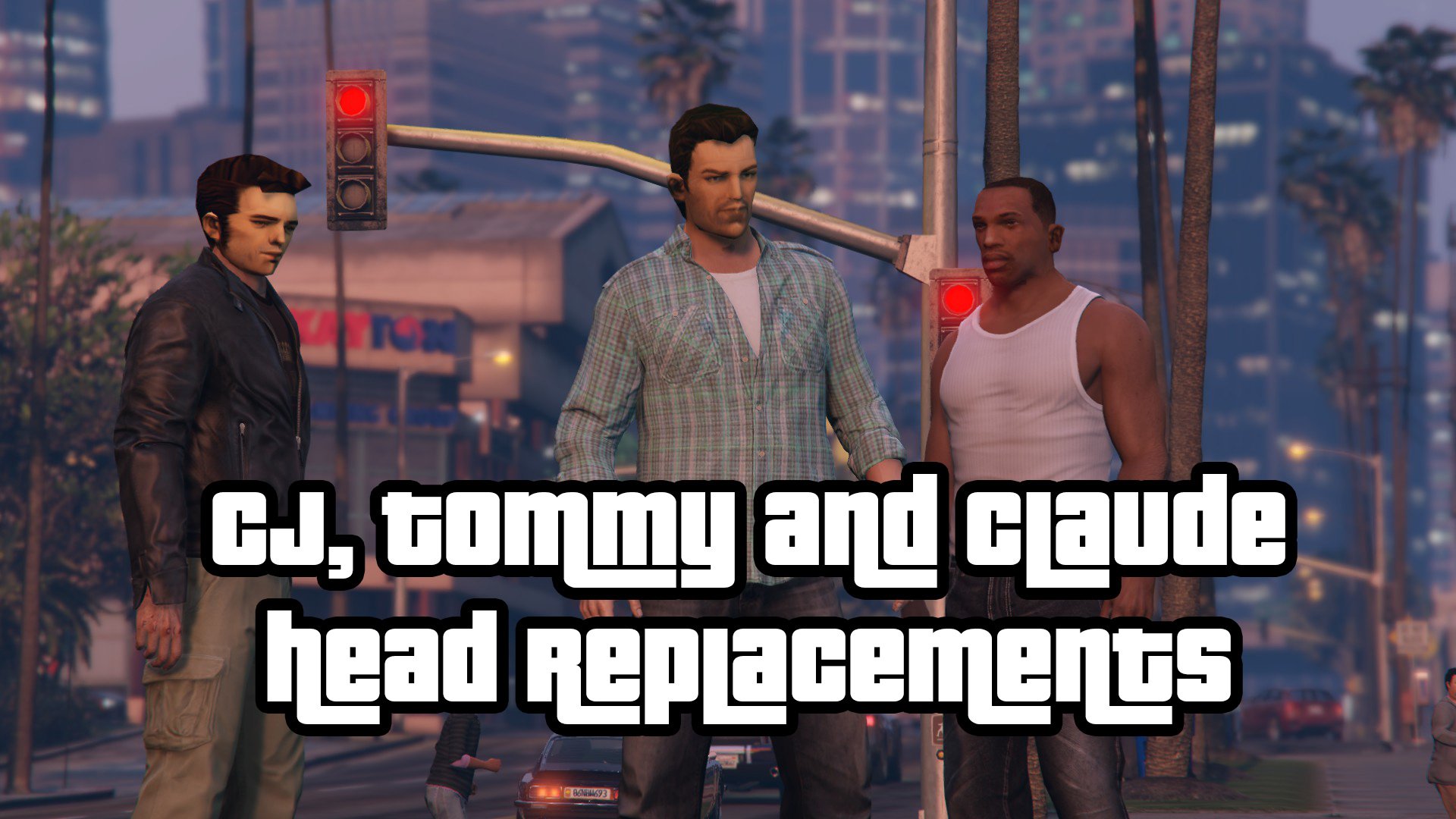 Cj Tommy Vercetti And Claude Head Replacements Gta5 Mods Com