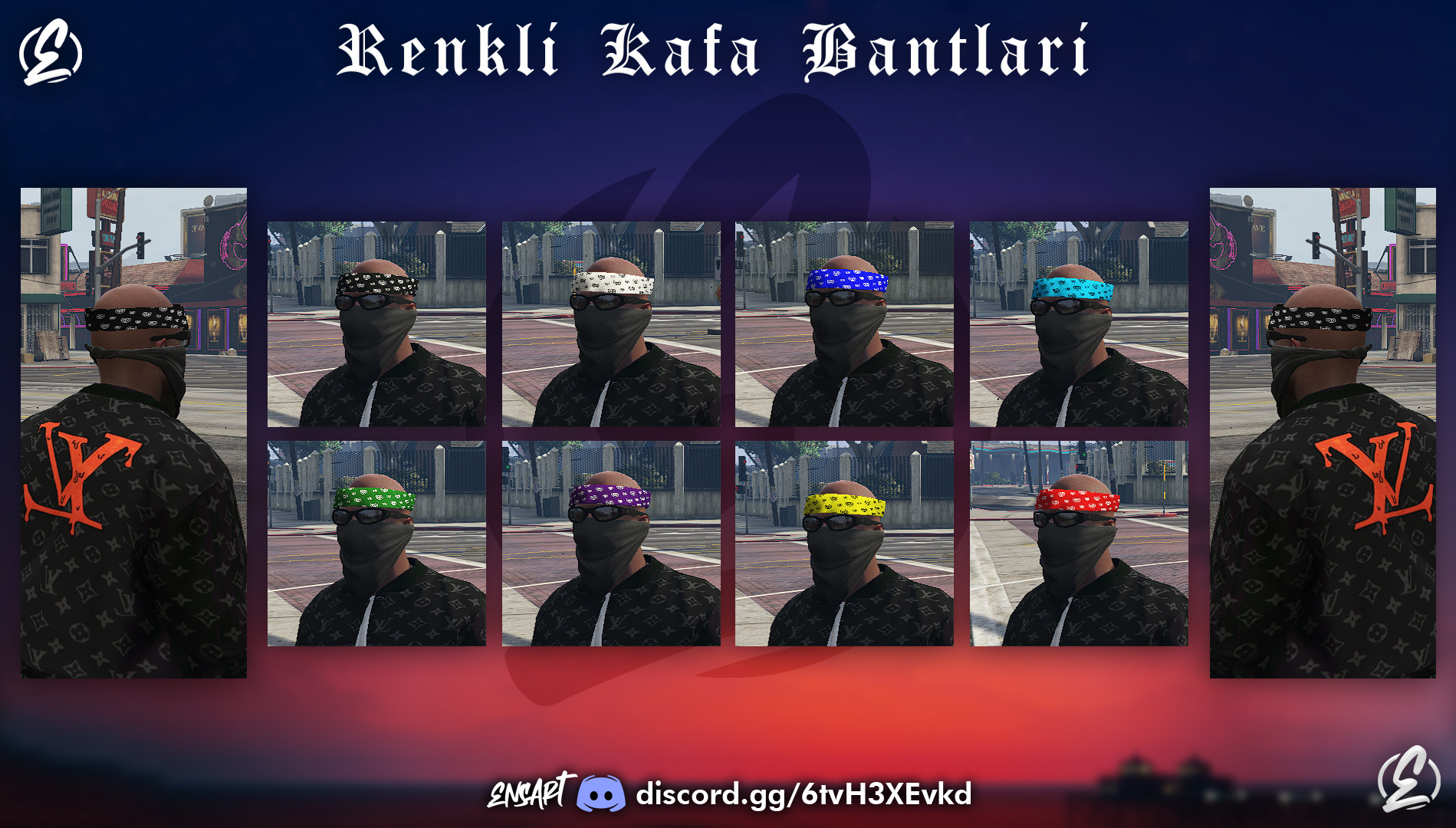 Colored Head Bandanas for MP Male - GTA5-Mods.com