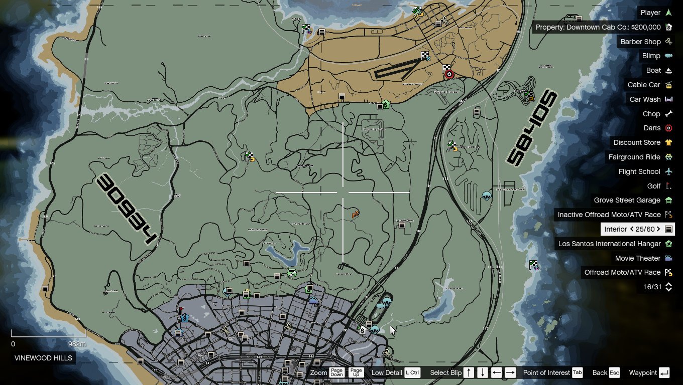 Colored Map with Road Names (Working Radar, Full HD 3k and Zoomable) - GTA5 -Mods.com
