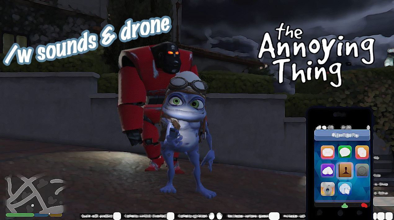 Crazy Frog/w sounds & drone 