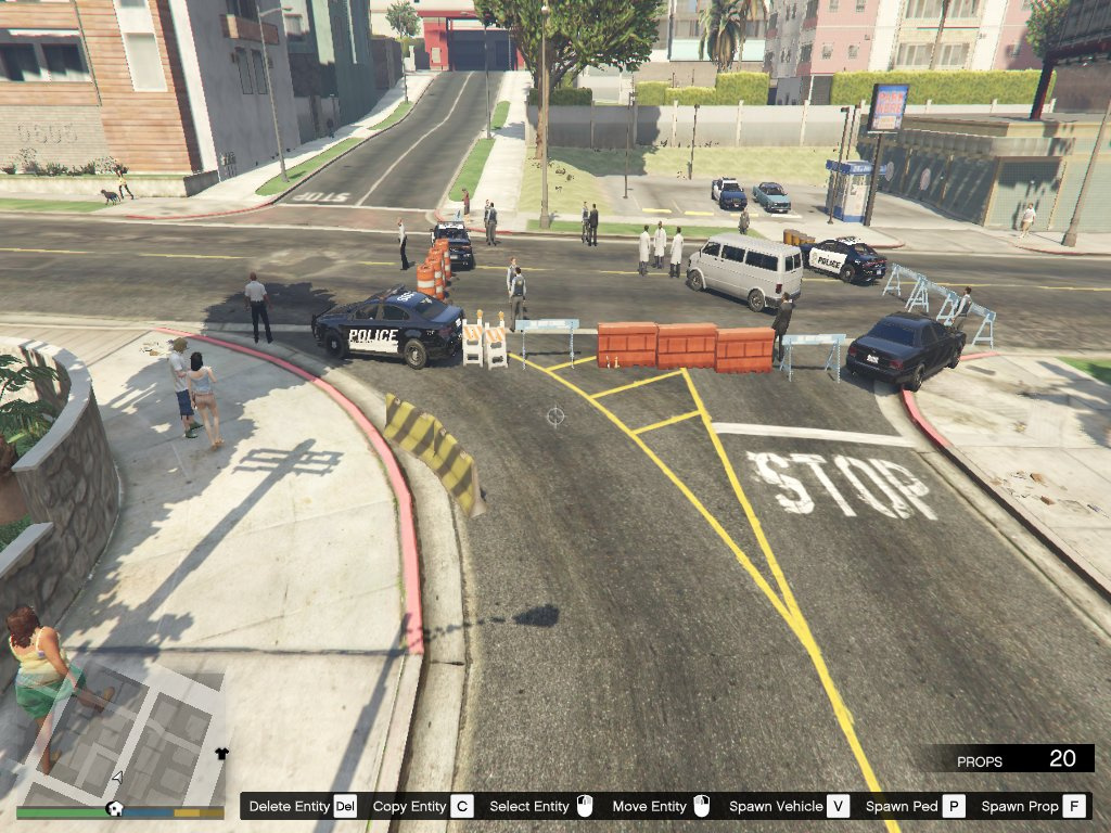 Crime scene in downtown LS + wanted level - GTA5-Mods.com