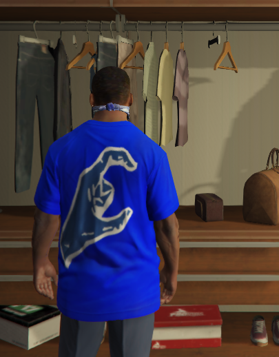 Crips Gang Clothes for Franklin 