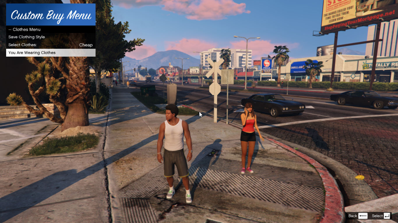 Clothes menu gta 5 фото 1