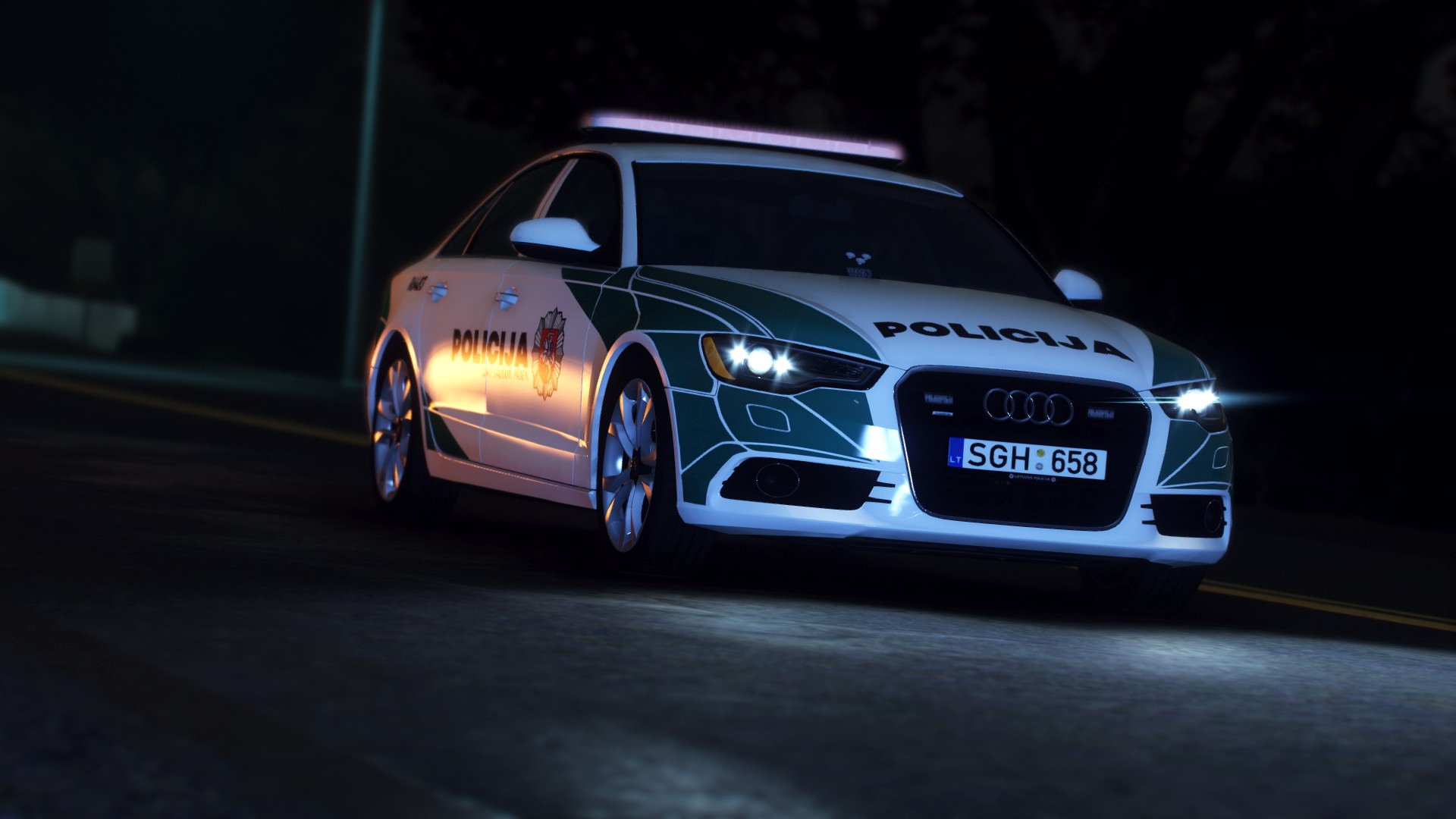 Lithuanian Police 2013 Audi A6 Saloon Livery - GTA5-Mods.com