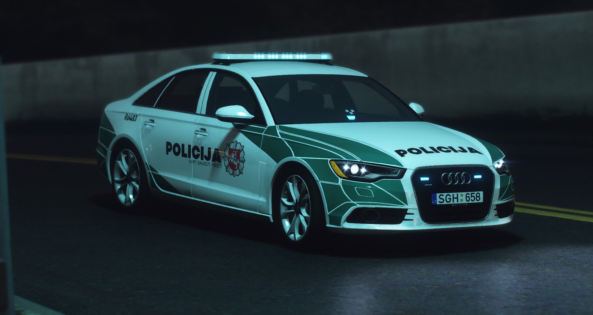 Lithuanian Police 2013 Audi A6 Saloon Livery - GTA5-Mods.com