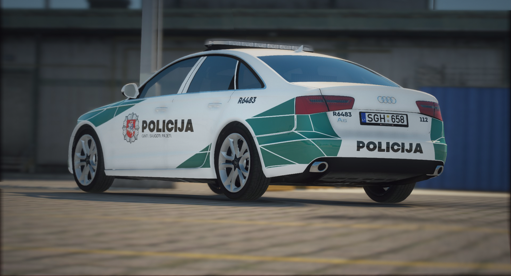 Lithuanian Police 2013 Audi A6 Saloon Livery - GTA5-Mods.com