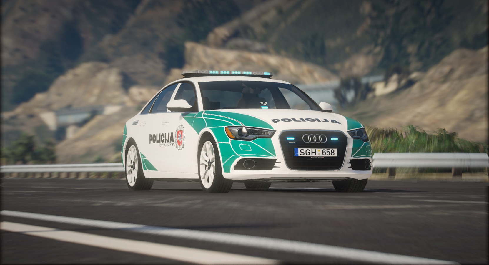 Lithuanian Police 2013 Audi A6 Saloon Livery - GTA5-Mods.com