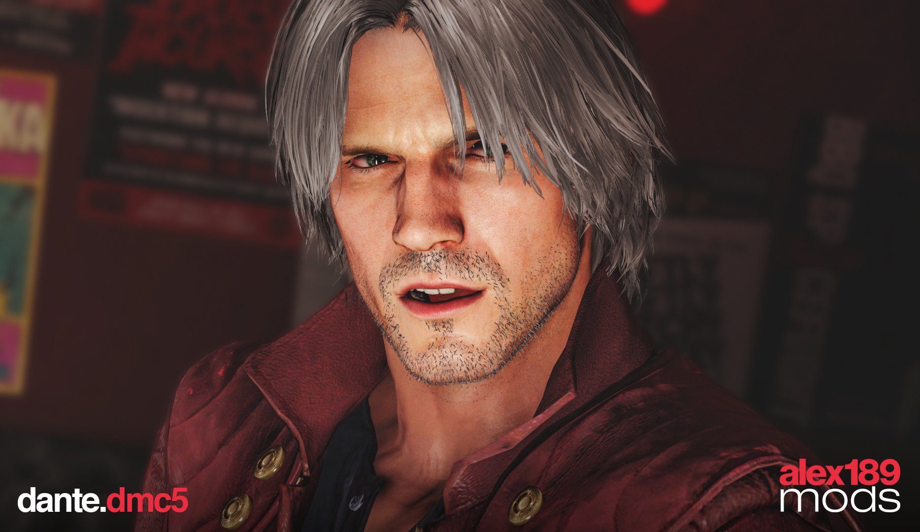 Dante Backward Hair Vergil Hairstyle at Devil May Cry 5 Nexus  Mods and  community