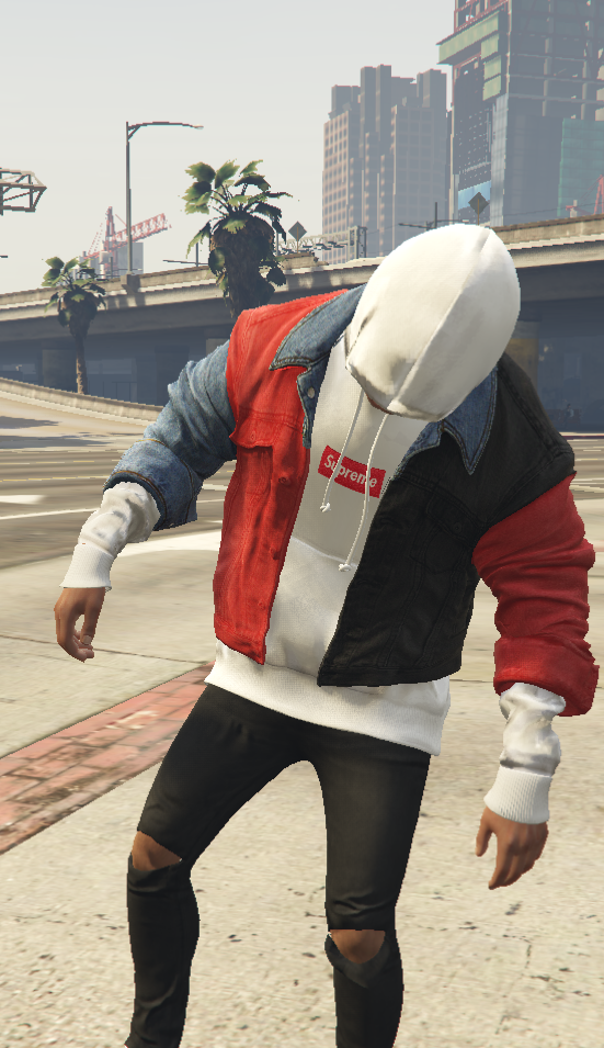 Denim Jacket And Inside Hoodie - GTA5-Mods.com