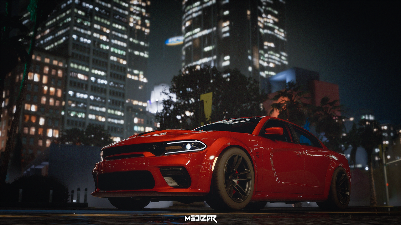 Dodge Charger Hellcat Widebody 2021 Add On Animated Template