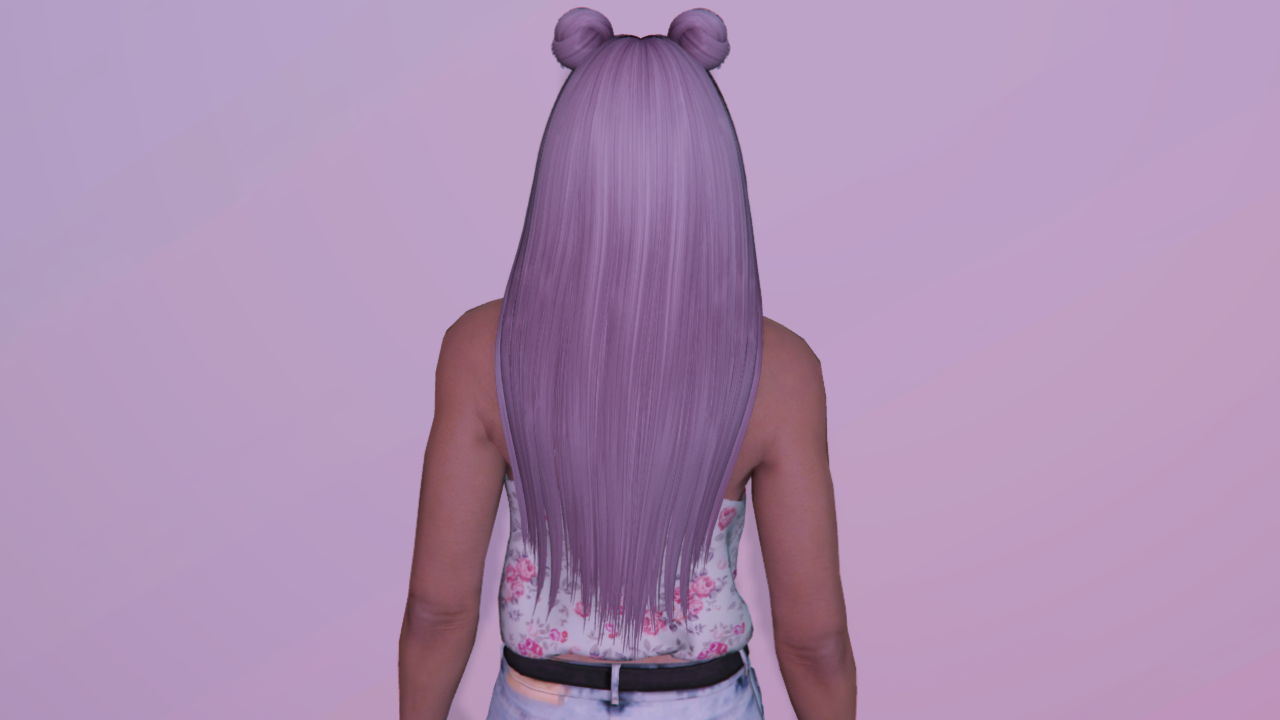 Double bun hairstyle for MP Female - GTA5-Mods.com