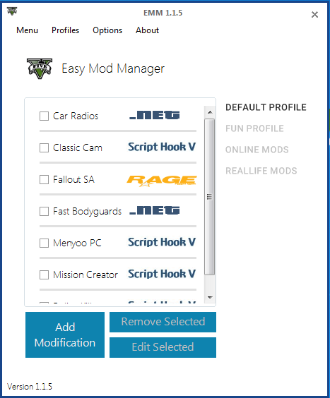 Download GTA 5 Mod Manager 1.0.5688.9657 for GTA 5