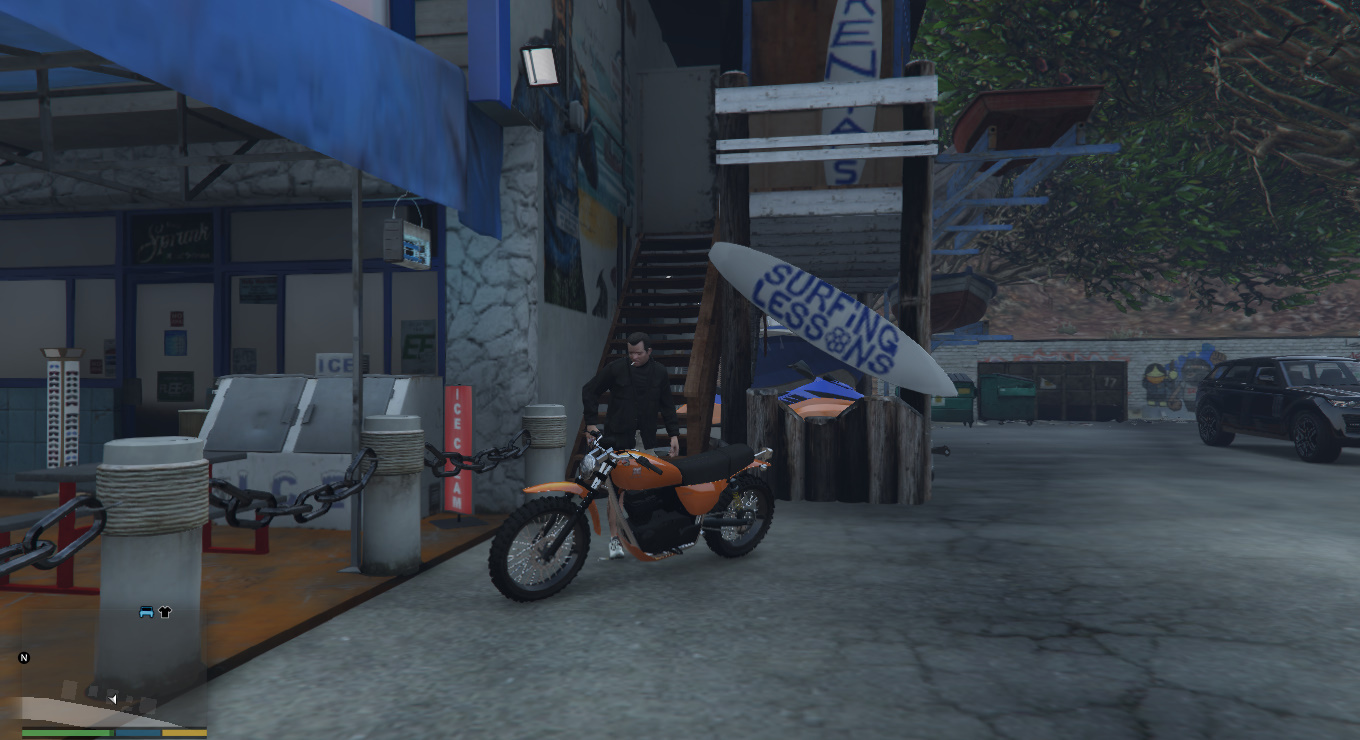 1.46 gta update 5 Cafe Enduro GTA5  Style XS650) Mods.com  (Yamaha Racer