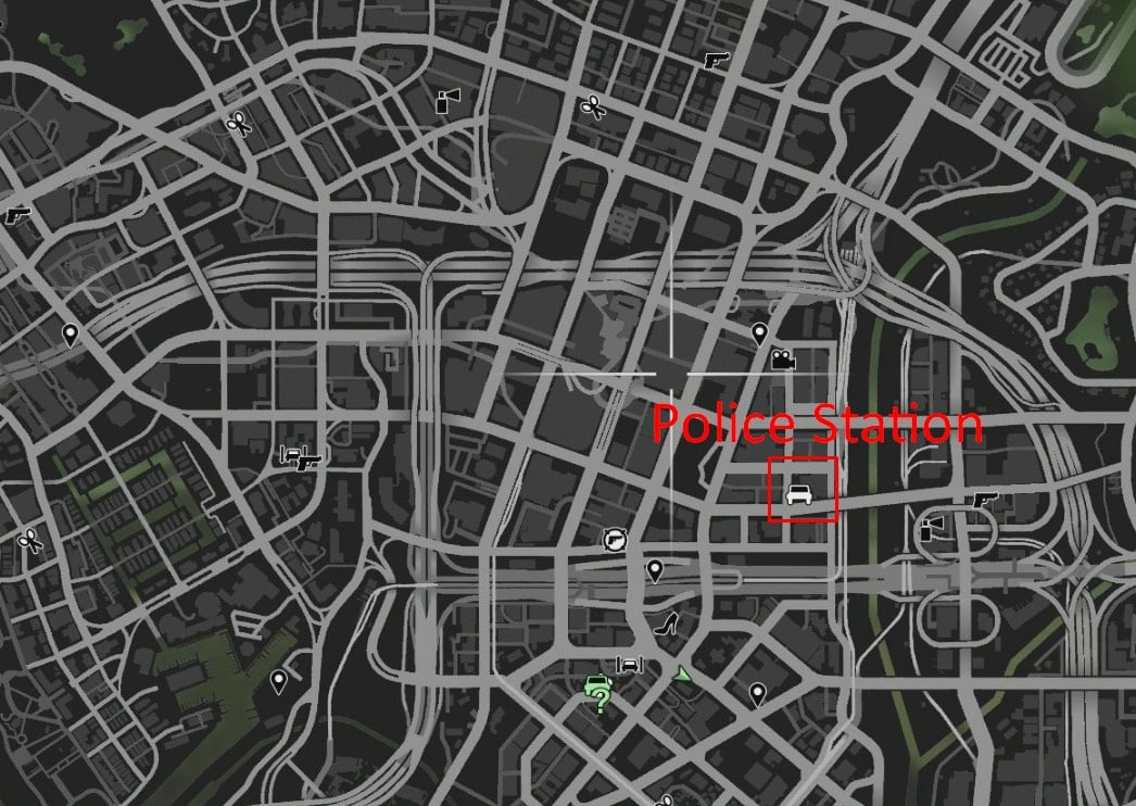 Where is the police station in GTA V?