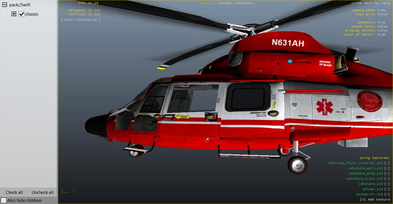 Helicópteros Eurocopter para o GTA San Andreas
