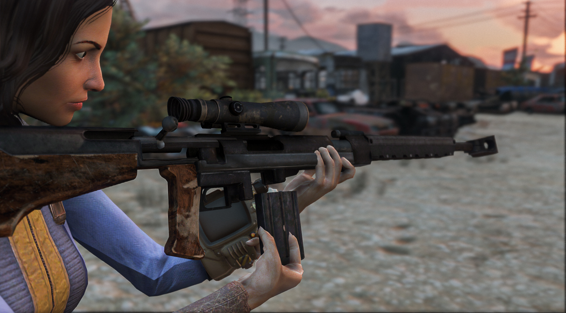 Fallout 4 manwell rifle set фото 72