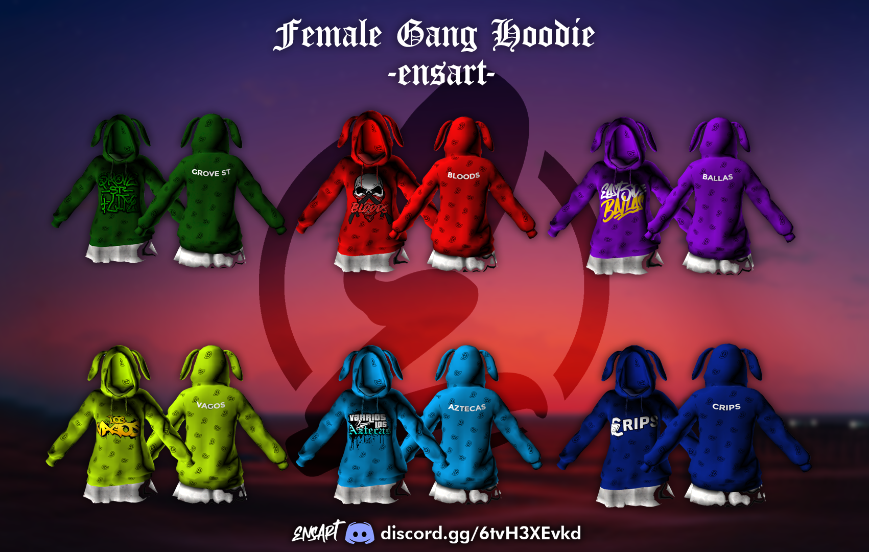 Female Gang Hoodies for MP Female - GTA5-Mods.com