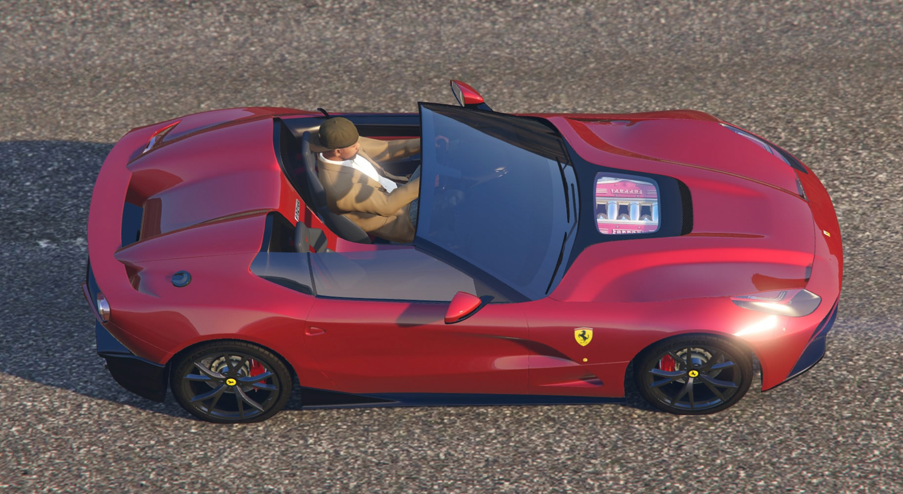 Ferrari F12 TRS Roadster 2015 glossy finish - all sides Car Mockup