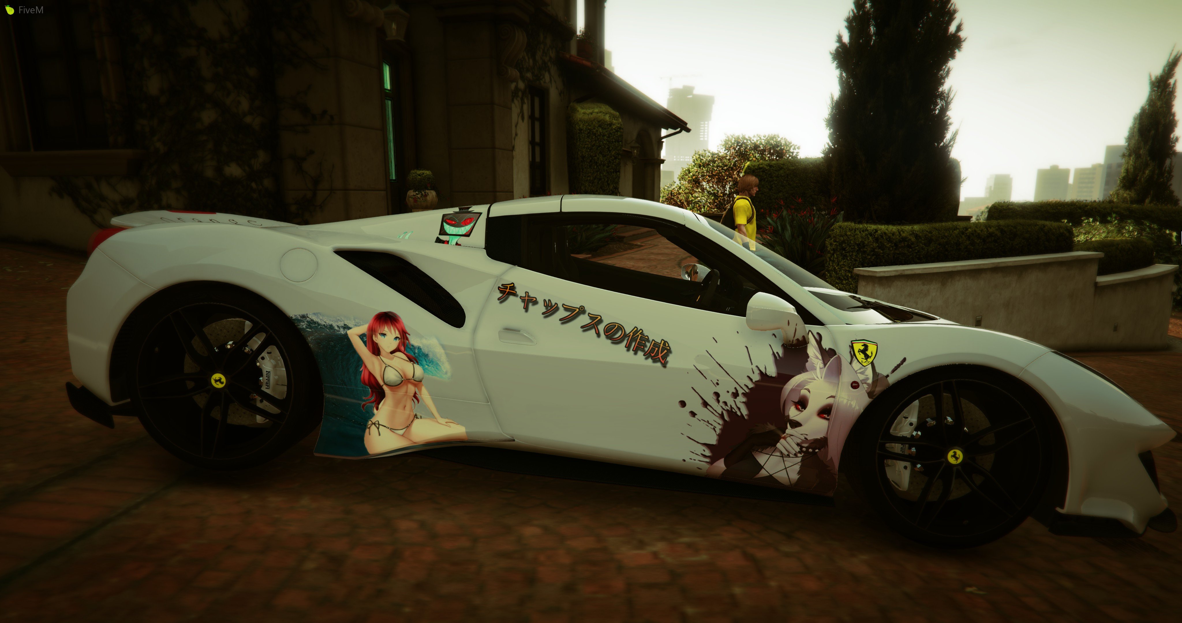 Download Anime style APEX stickers for Mazda RX7 Spirit R for GTA 5