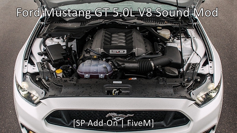  Ford Mustang GT.  Modo de sonido V8 [Complemento SP