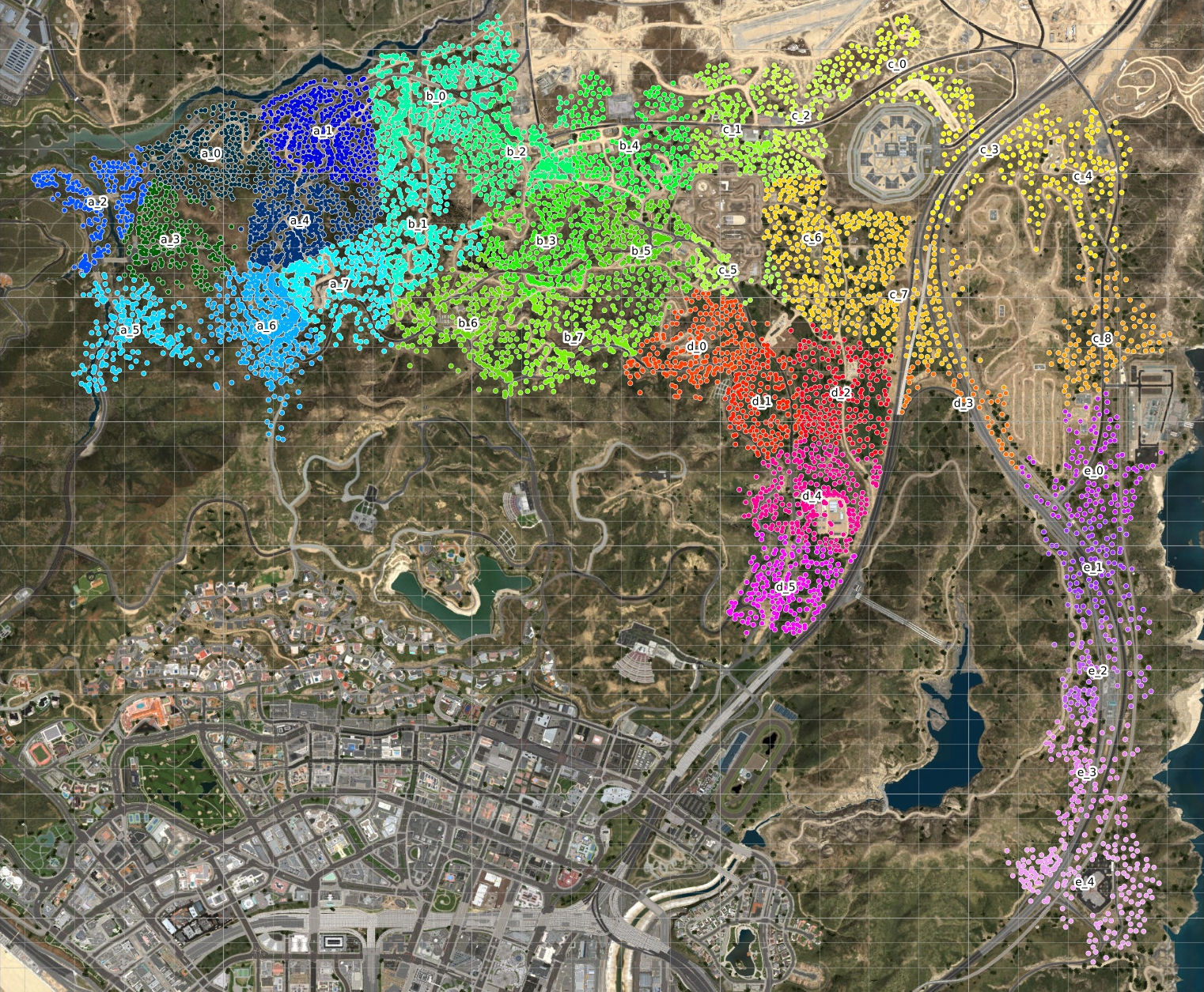 gta san andreas map of weapons