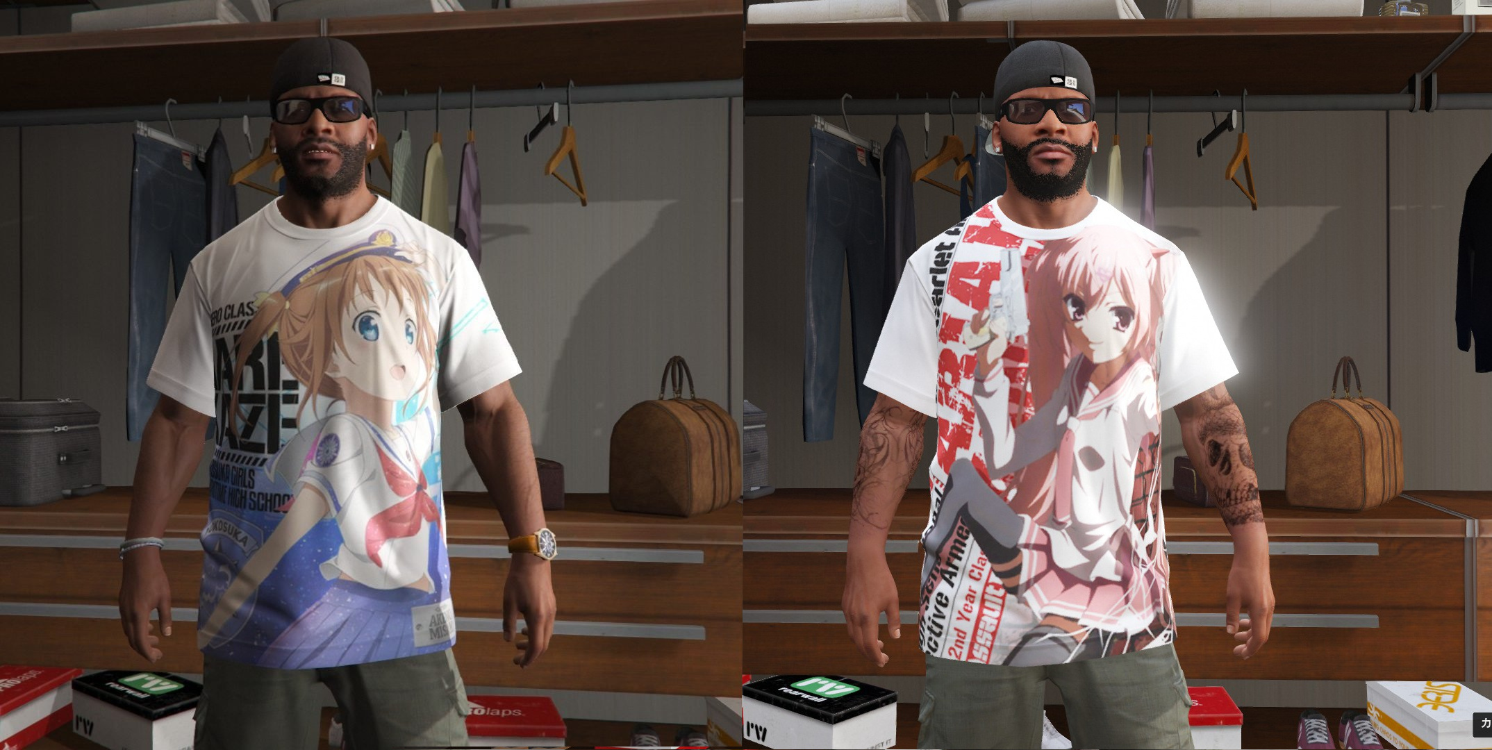 35 Anime TShirts for Trevor at Grand Theft Auto 5 Nexus  Mods and  Community