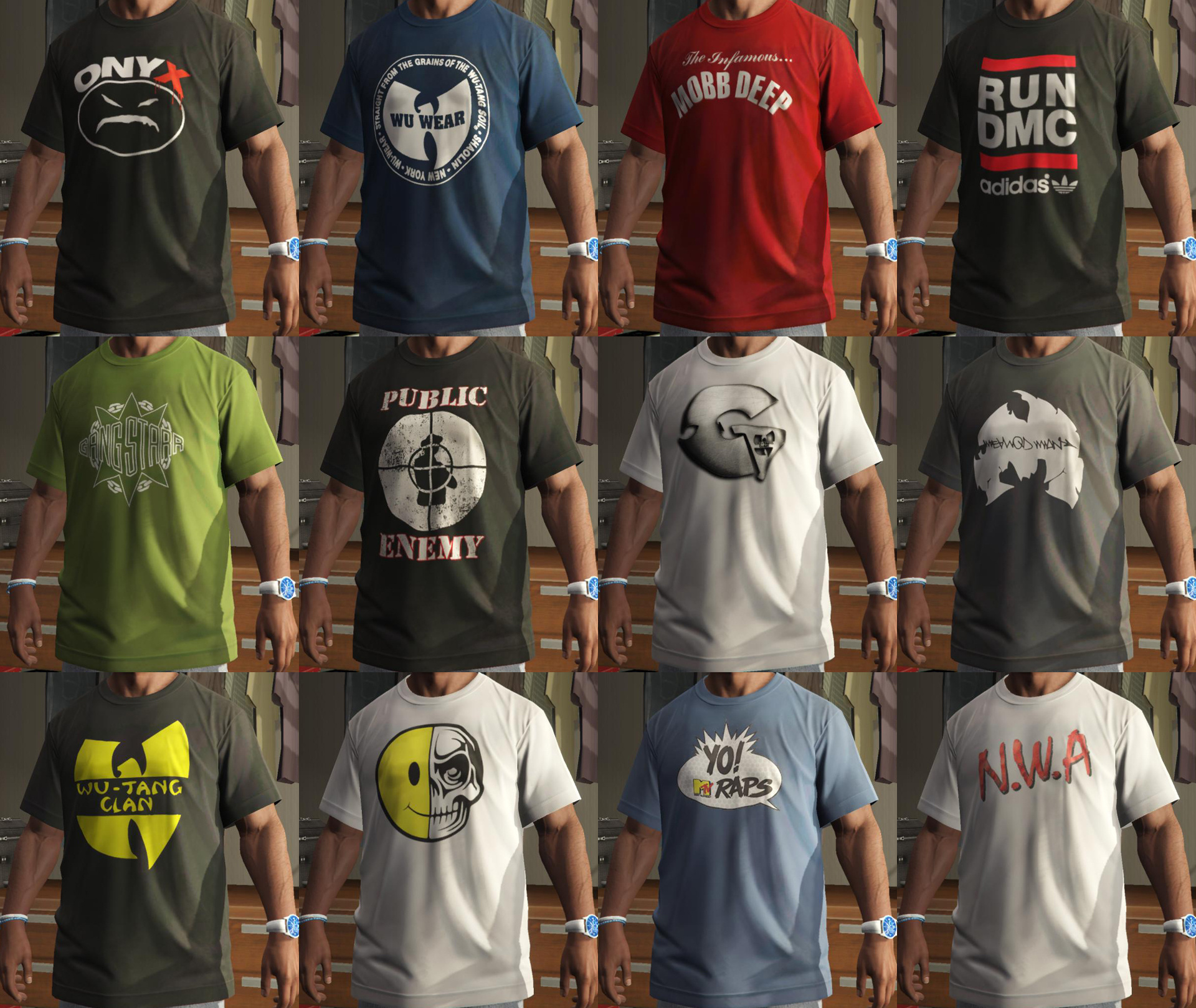 Franklin - Shirts Pack - RAP - GTA5-Mods.com