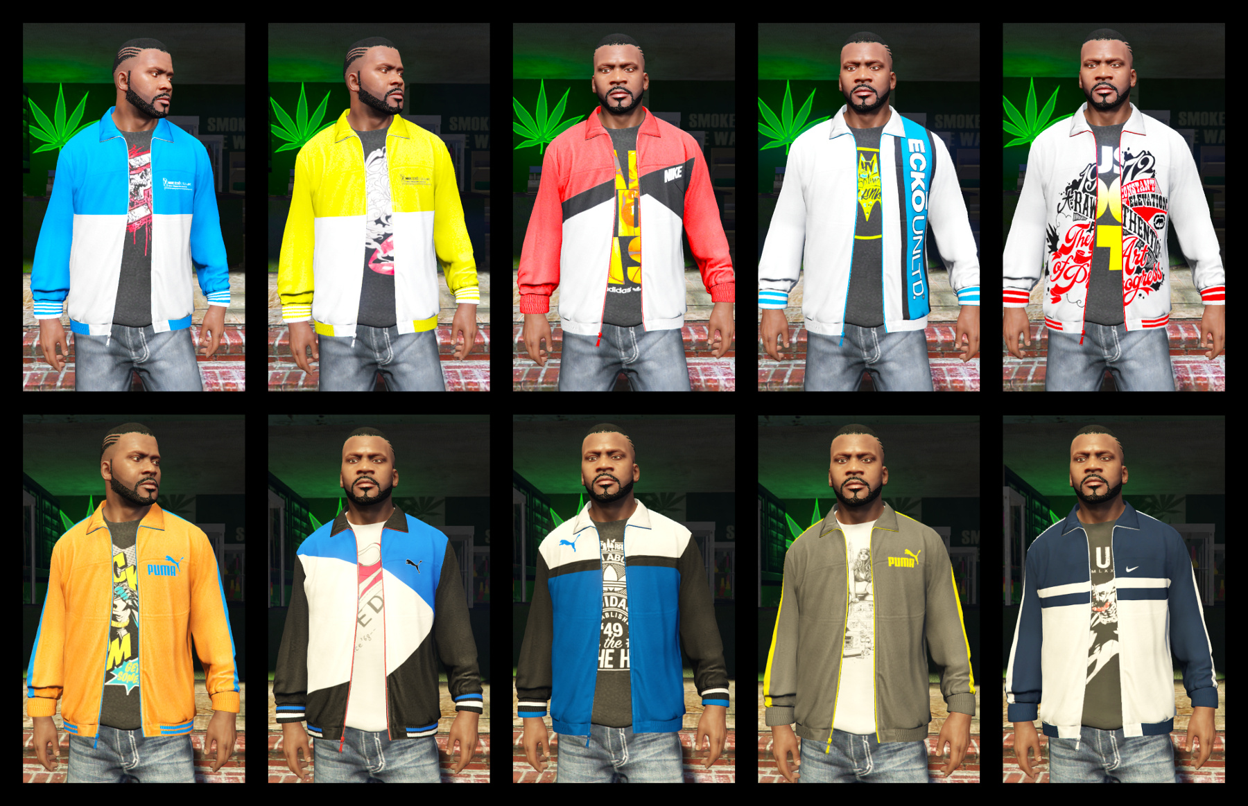 Franklin BIG Clothes Pack - GTA5-Mods.com