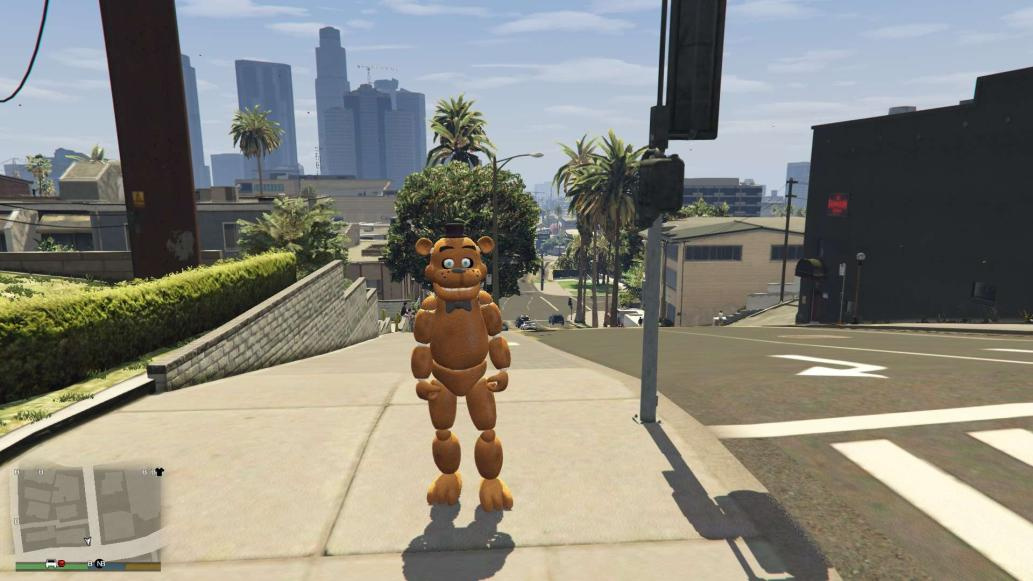 FIVE NIGHTS AT FREDDY'S MOD: FREDDY FAZBEAR - GTA V PC MOD 