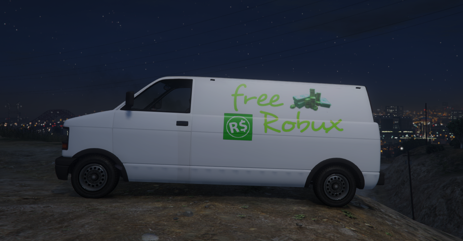 Free Robux Van Skin Roblox Noob 