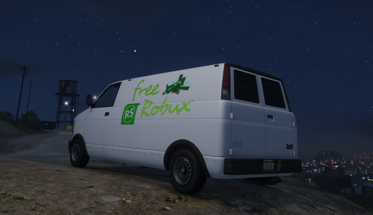 Free Robux Van Skin Roblox Noob 