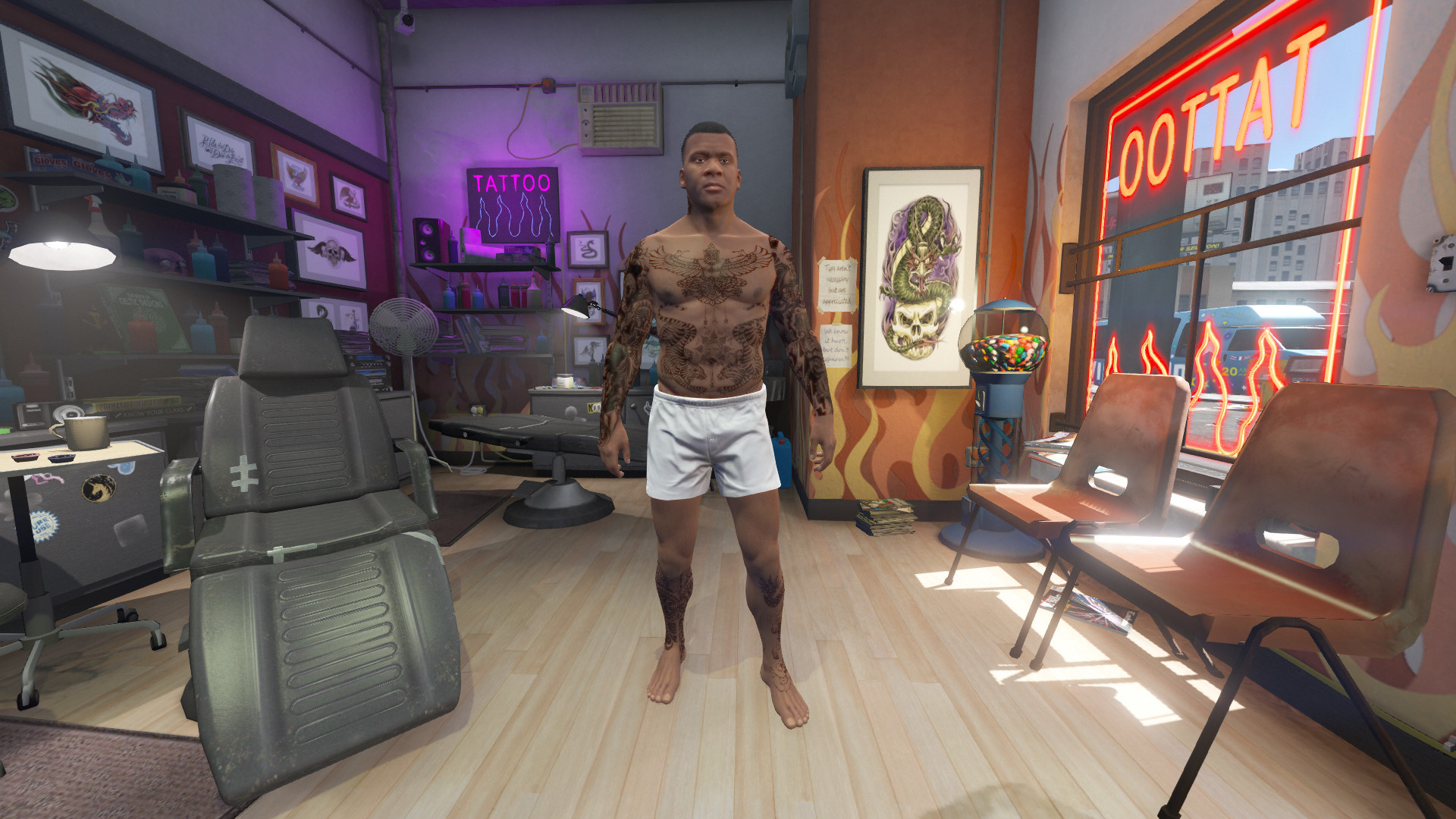 Franklin gta 5 mods tattoo фото 20