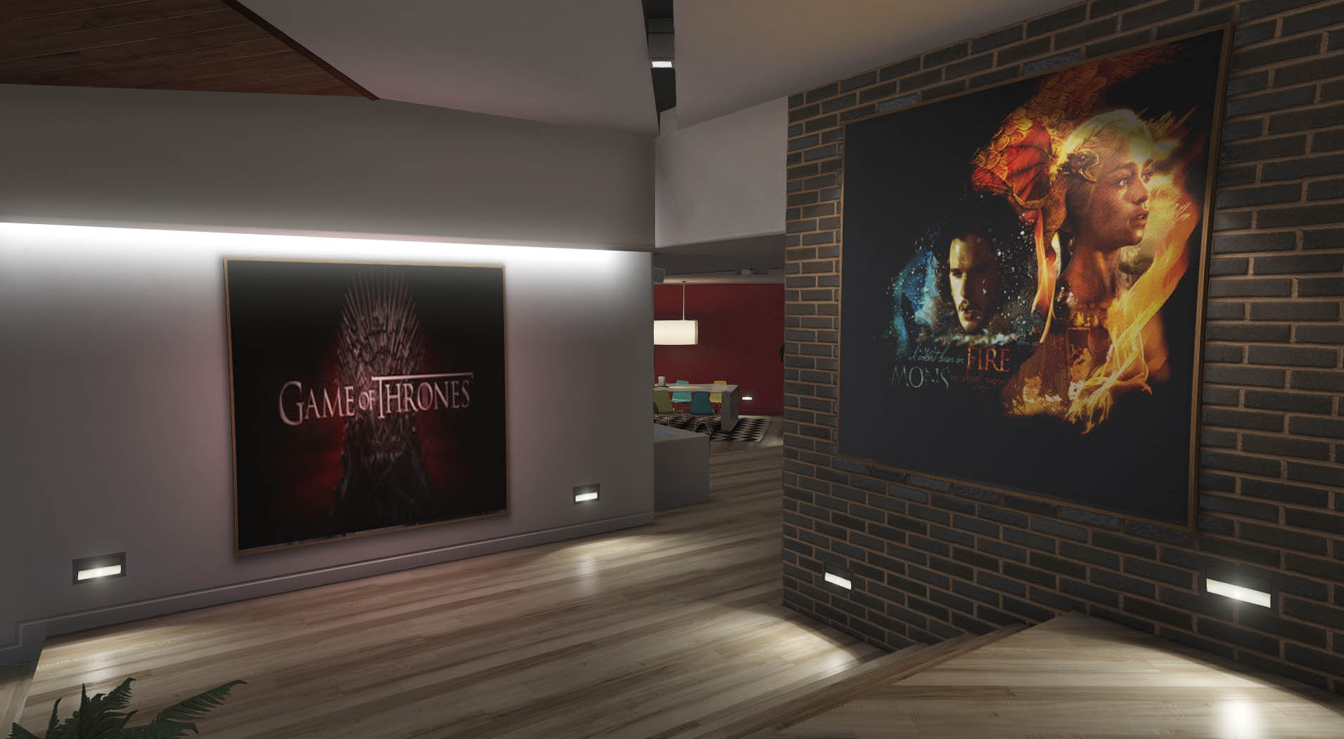 Game Of Thrones Posters For Franklin S House Gta5 Mods Com