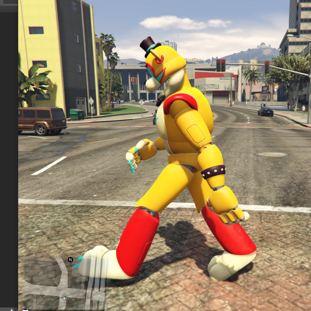 FREDDY ANIMATRONIC IN GRAND THEFT AUTO 5