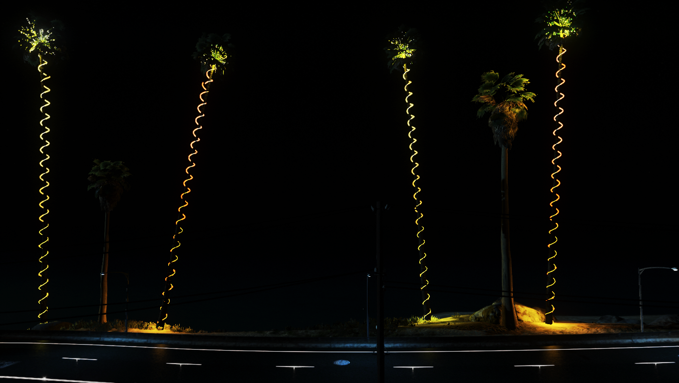 Glowing Palms 
