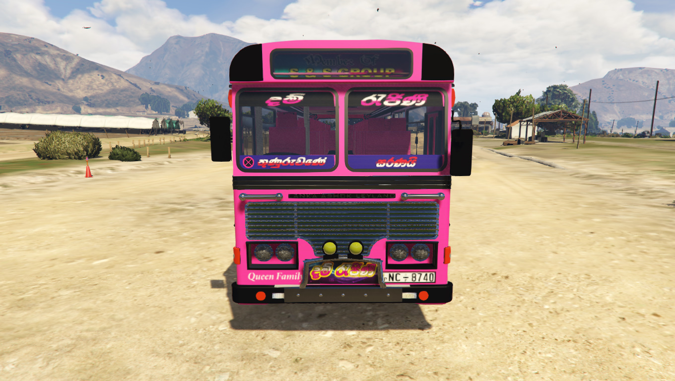 GTA 5 DAMRAJINI BUS (ADDON-OIV/REPLACE) WITH HORN AND LIGHTS - දම් ...