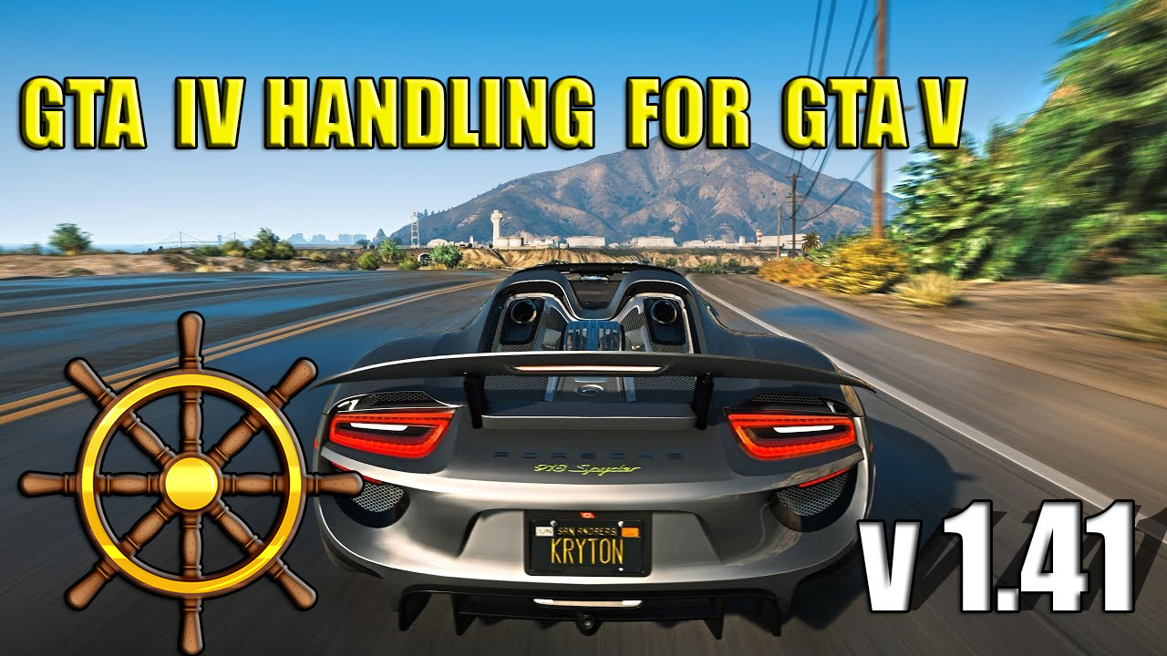 GTA IV handling for GTA V v1.41 