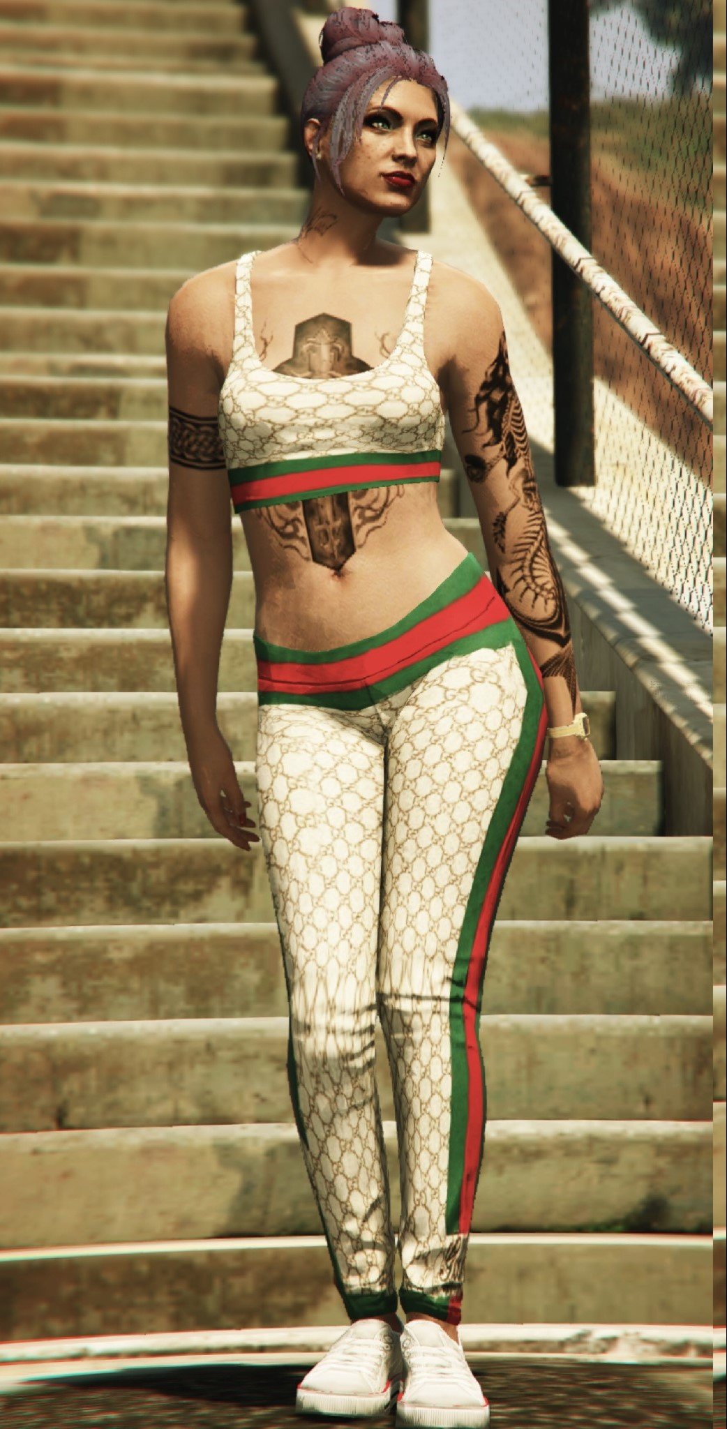 Gucci Outfit for MP FEMALE (Top&Bottom) 